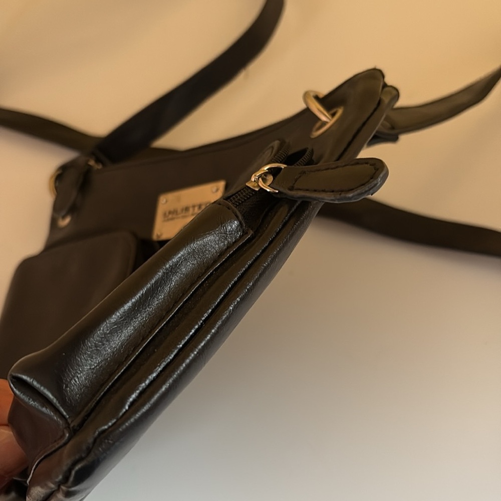 Unlisted Small Black Leather Crossbody - Picture 5 of 12